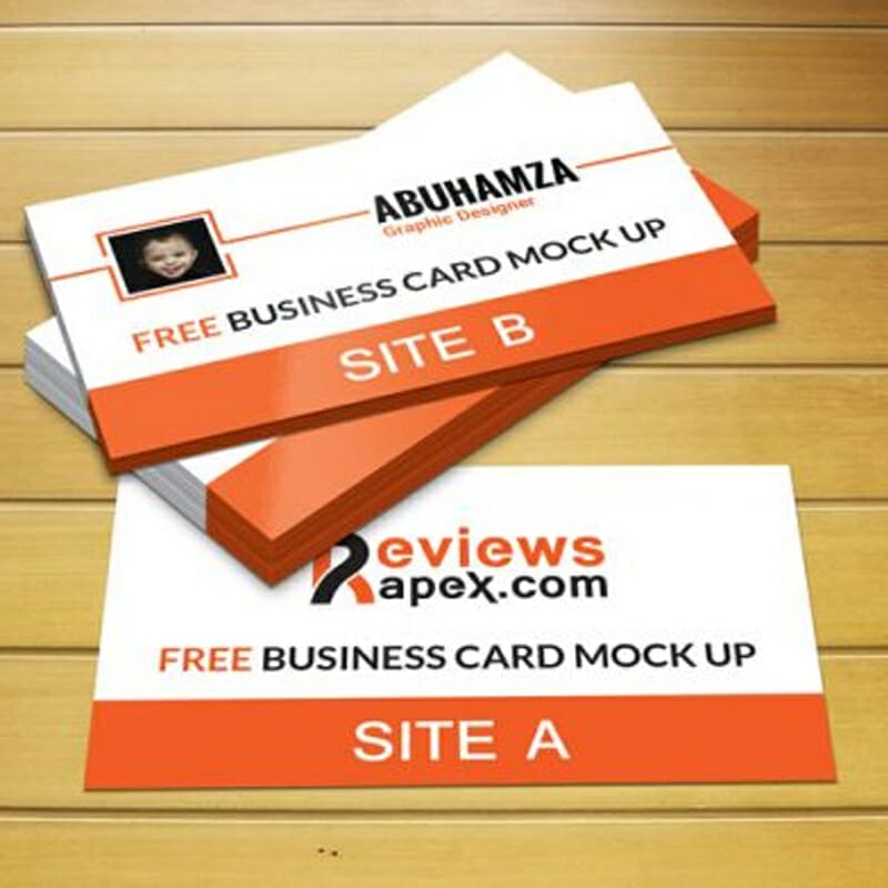 Photorealistic Business Card Mockup Template