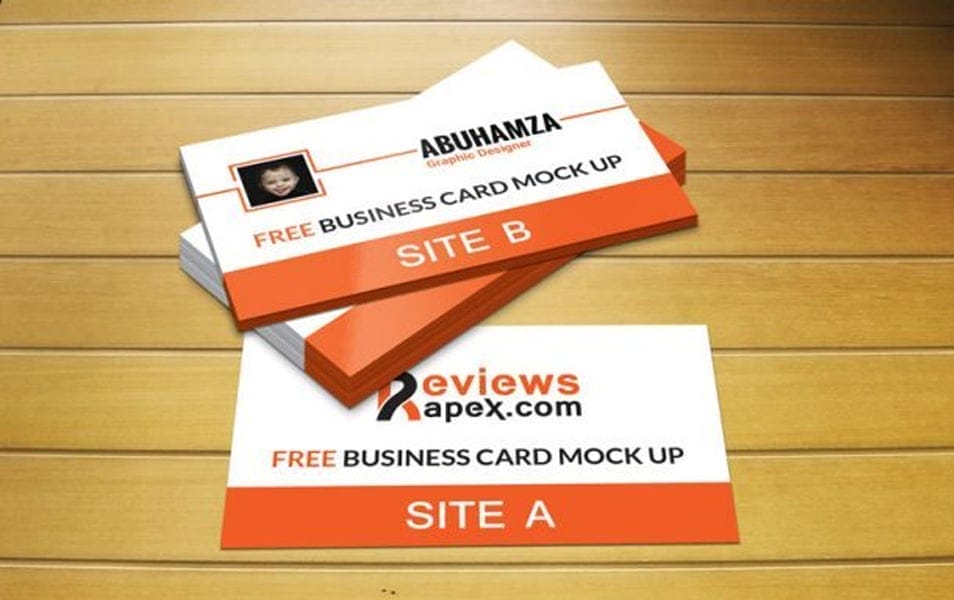Photorealistic Business Card Mockup Template