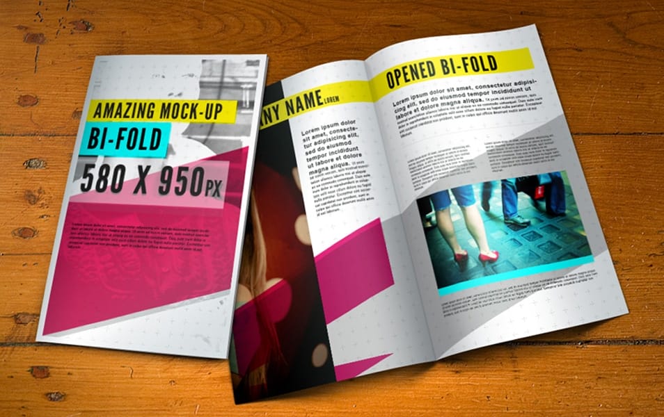 Psd Bifold Brochure Mock-Up Template