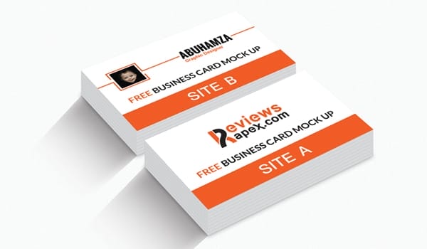 Realistic Business Card Mockup Template