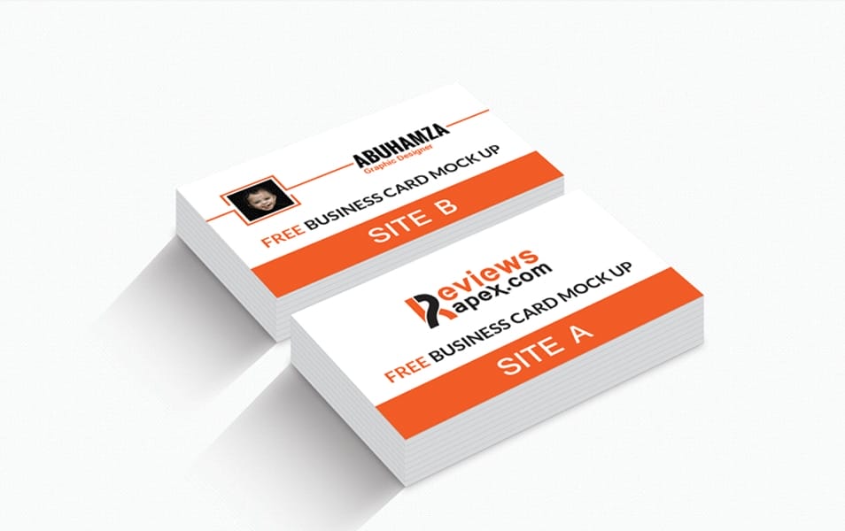 Realistic Business Card Mockup Template