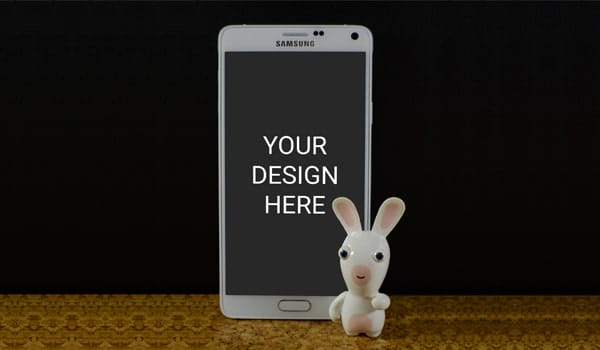 Realistic Samsung S2 Mockup