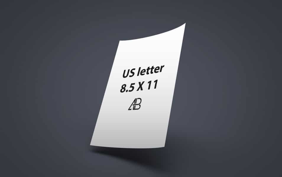 Realistic US Letter Paper Mockup Vol.1