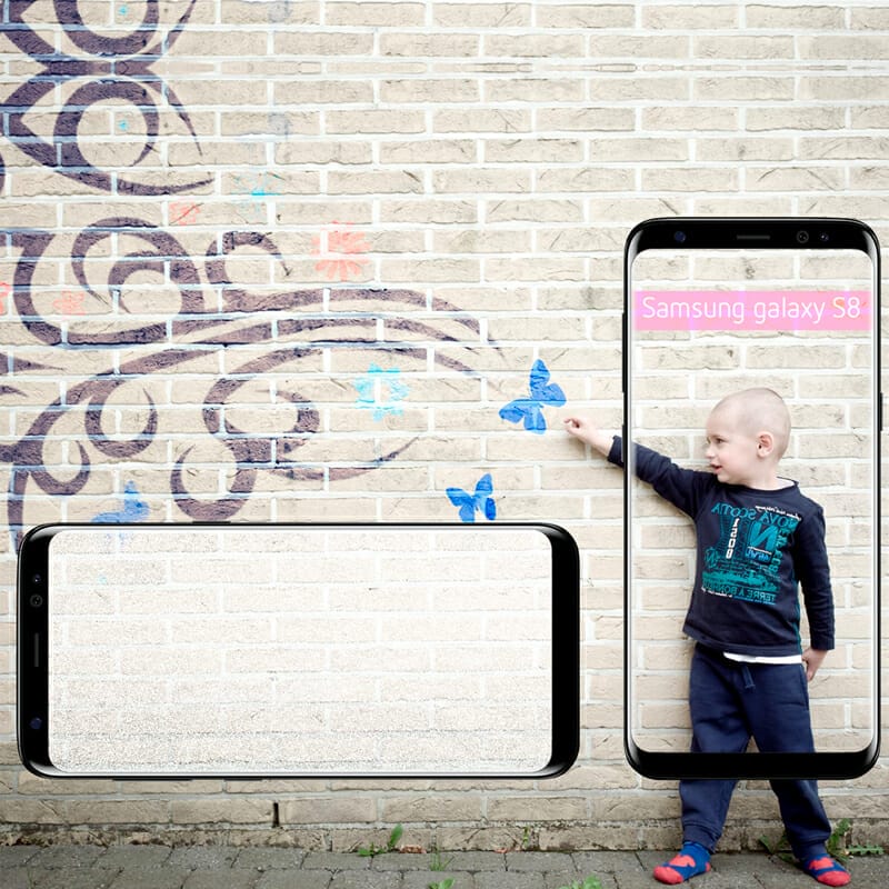 Samsung Galaxy S8 Portrait And Landscape Mockup