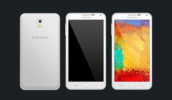 Samsung Note 3 Mockup