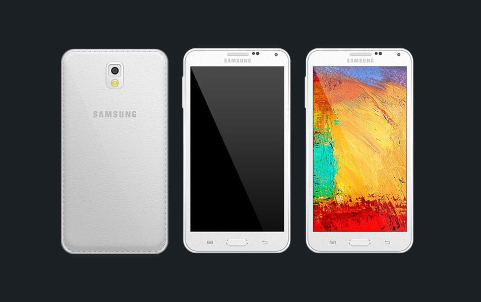 Samsung Note 3 Mockup
