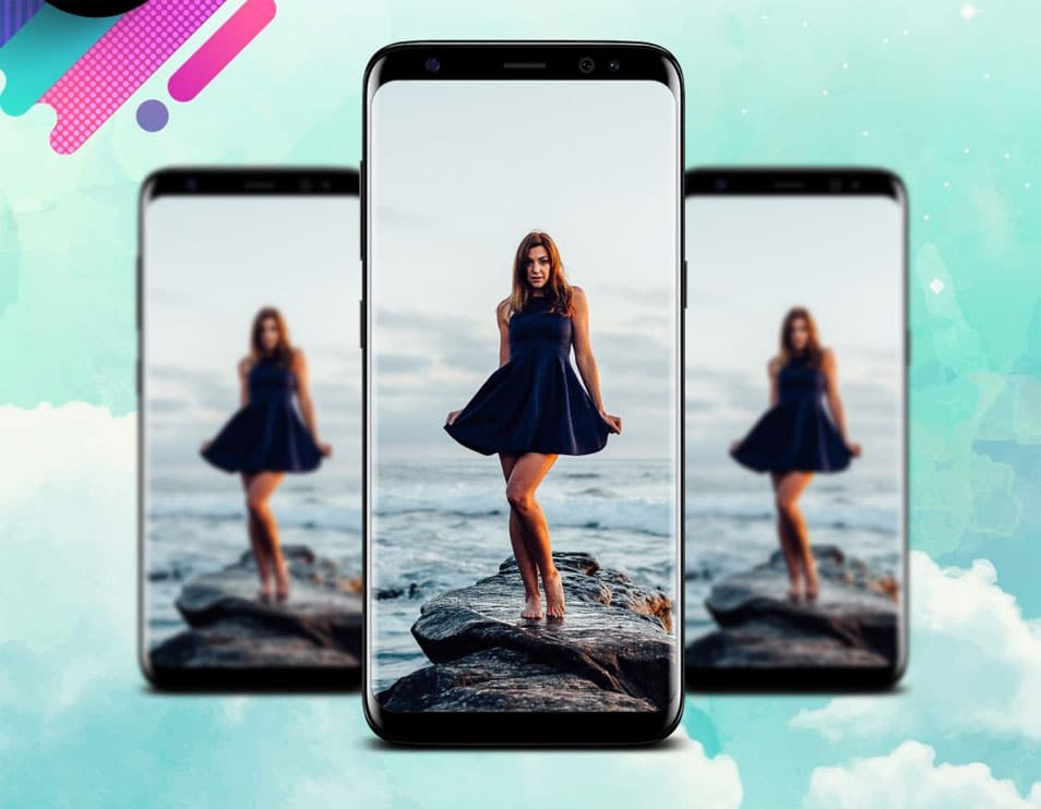 Samsung S8 Creative Mockup PSD