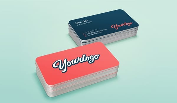 Stack Business Card MockUp