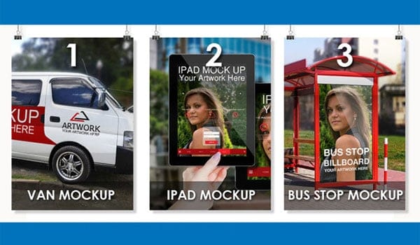 Three In One Branding Mockup