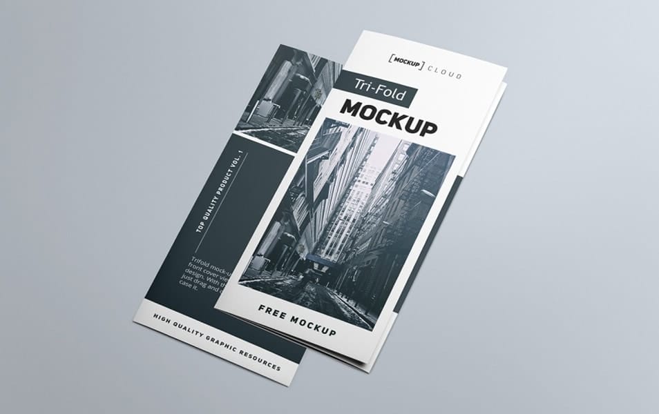 Tri-Fold Brochure Mockup