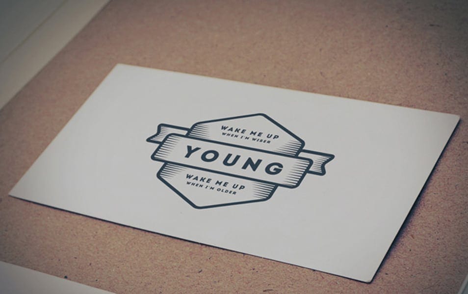 Vintage Logo MockUp PSD