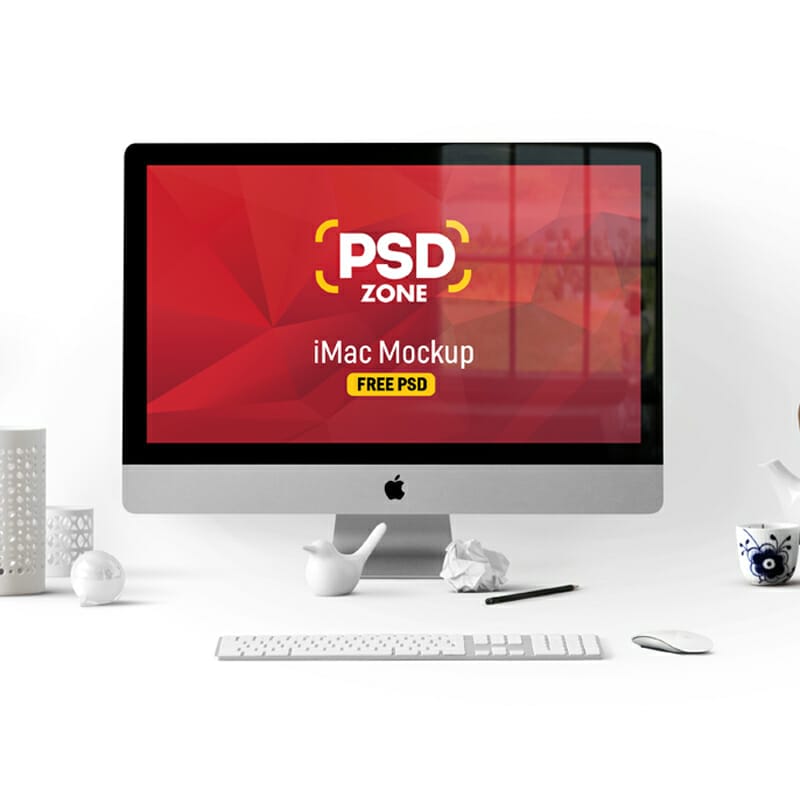 iMac Mockup Free PSD