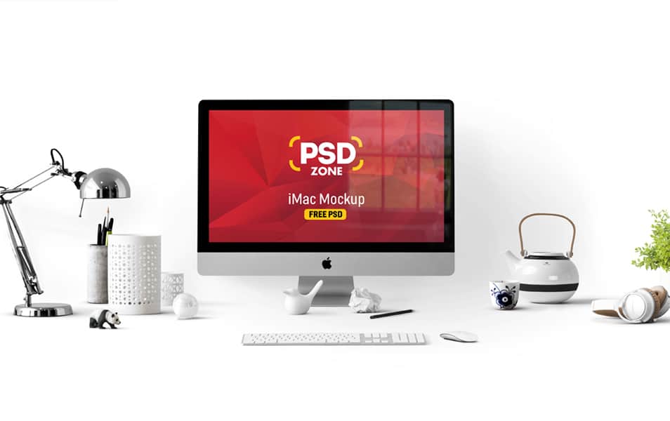 iMac Mockup Free PSD