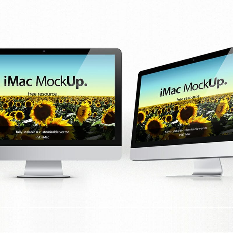 iMac PSD Mockup Template