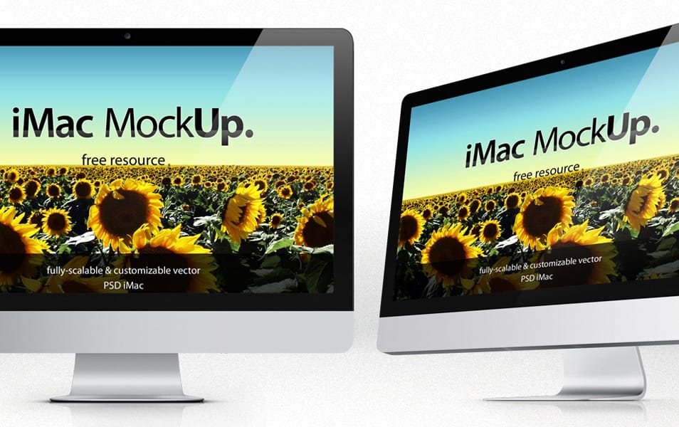 iMac PSD Mockup Template