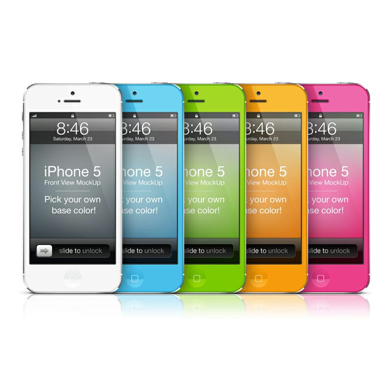 iPhone 5 Front View MockUp