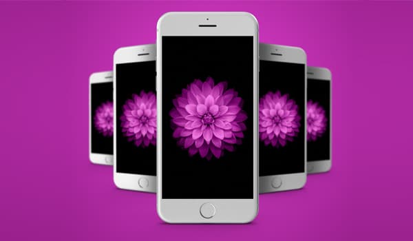 iPhone 7 Silver Mockup