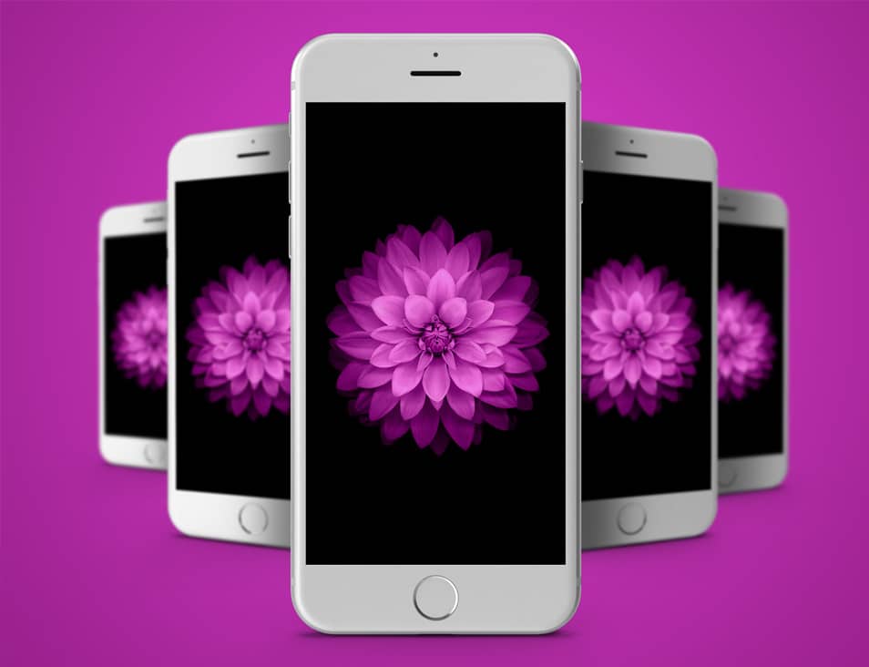 iPhone 7 Silver Mockup