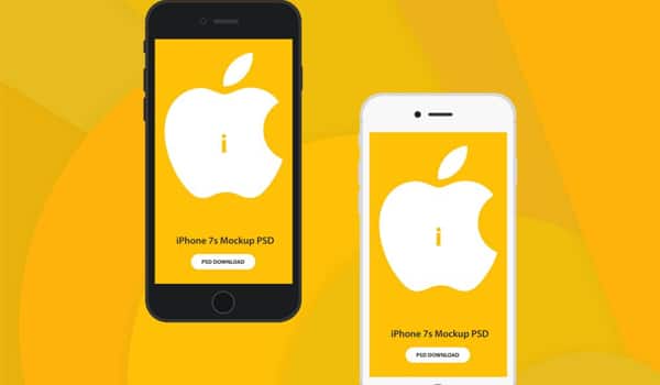 iPhone 7s Mockup free PSD