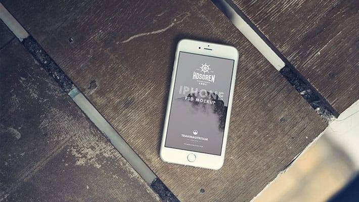 10 Photorealistic iPhone 6 Free PSD Mockups