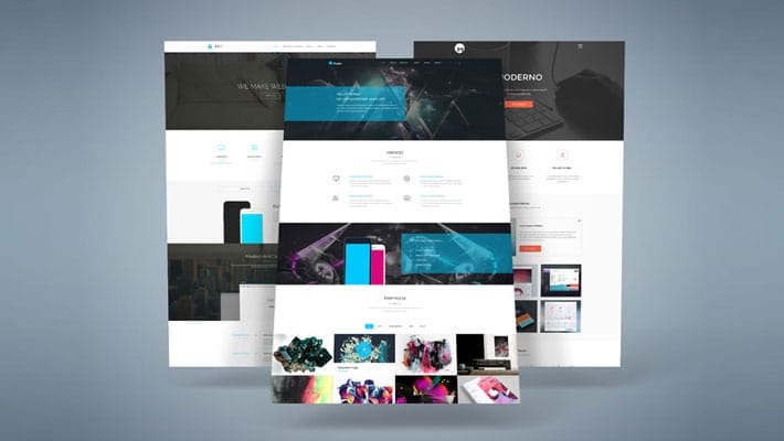 3D Web Presentation Mock-Up