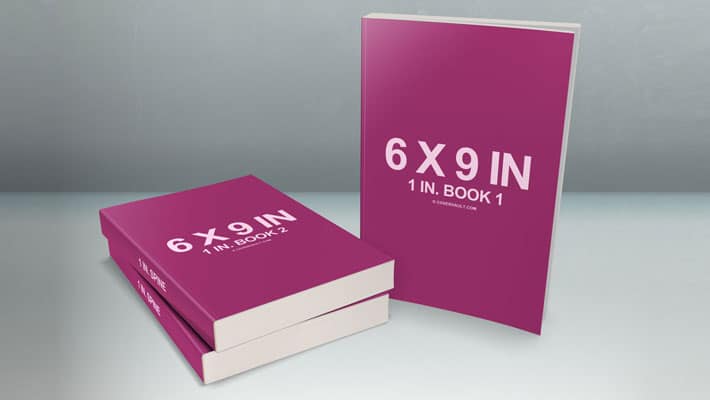 6 X 9 Book Series Presentation Mockup
