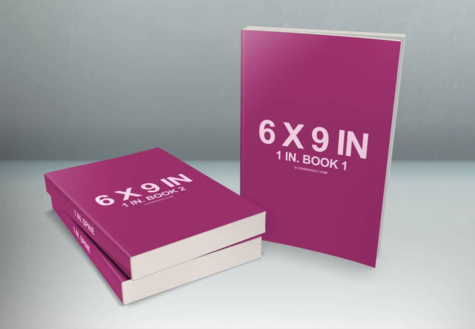 6 X 9 Book Series Presentation Mockup