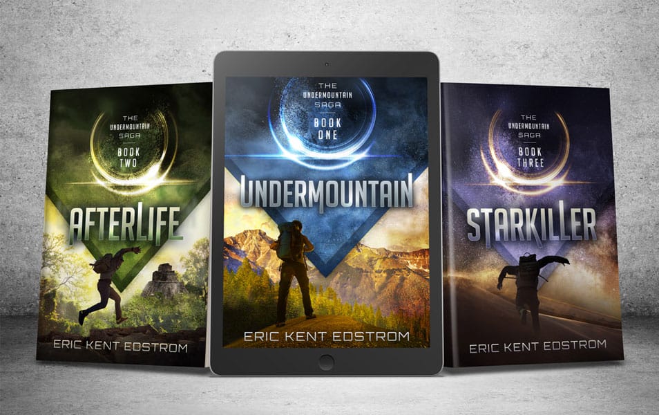 6 x 9 Book Series with eReader PSD Mockup