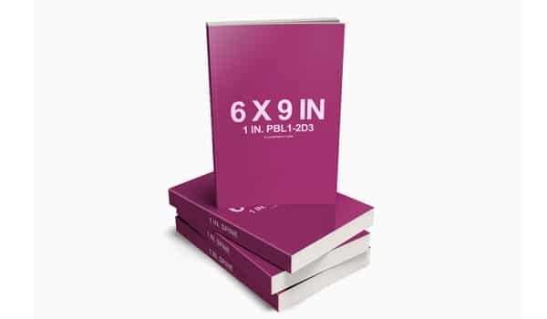 6 x 9 Stacked Paperback Book PSD Mockup