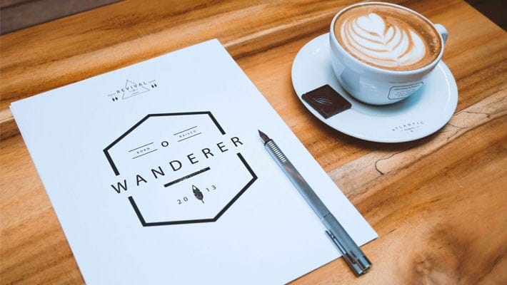 A4 Letterhead and Coffee Cup Mockup