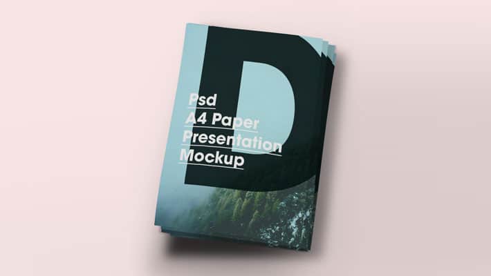 A4 Paper Brochure/Flyer Mock-Up PSD