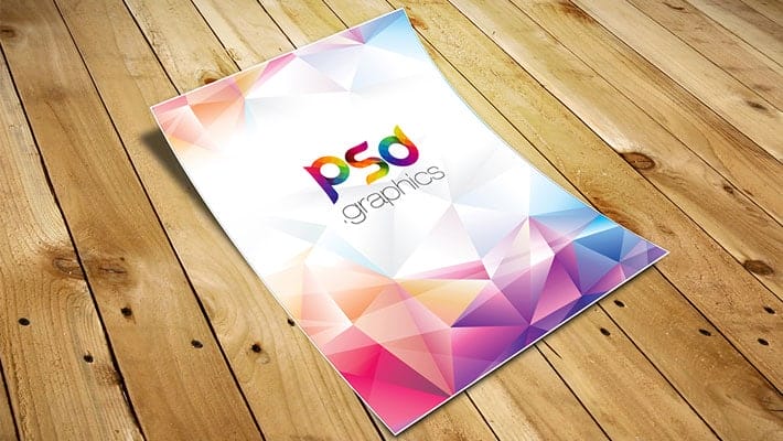 A4 Paper Flyer Mockup PSD