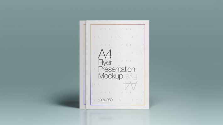 A4 PSD Flyer Mock-Up