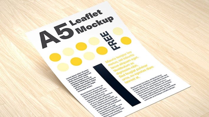 A5 Leaflet Mockup