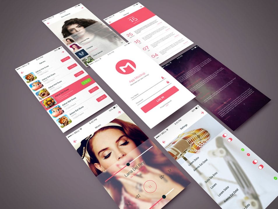 App Screen Showcase Mockup