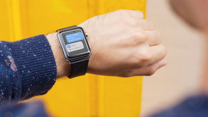 Apple Watch on Yellow