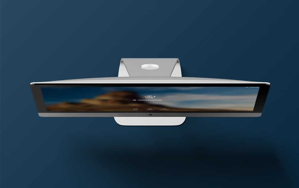 Apple iMac Free PSD Mockup