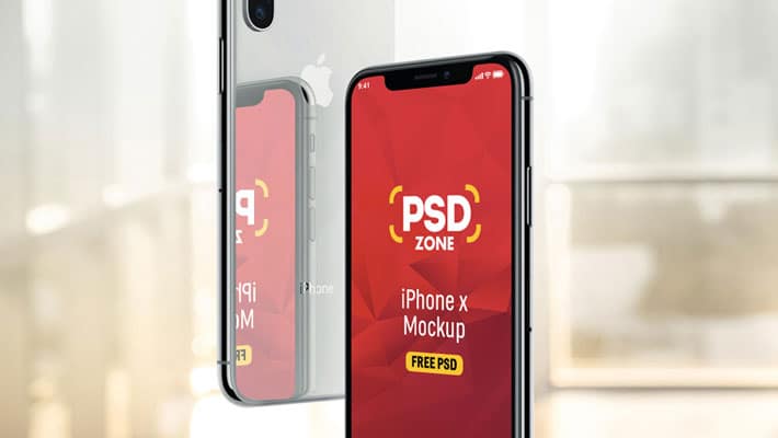 Apple iPhone X Mockup Free PSD