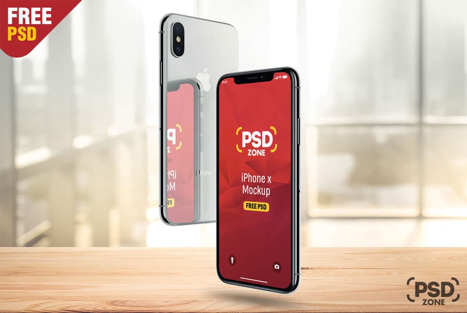 Apple iPhone X Mockup Free PSD