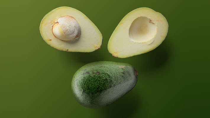 Avocado Fruit Free PSD Mockup