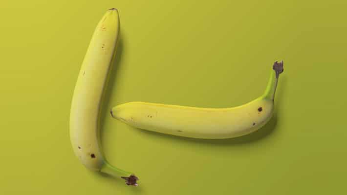 Banana Fruit Free PSD Mockup