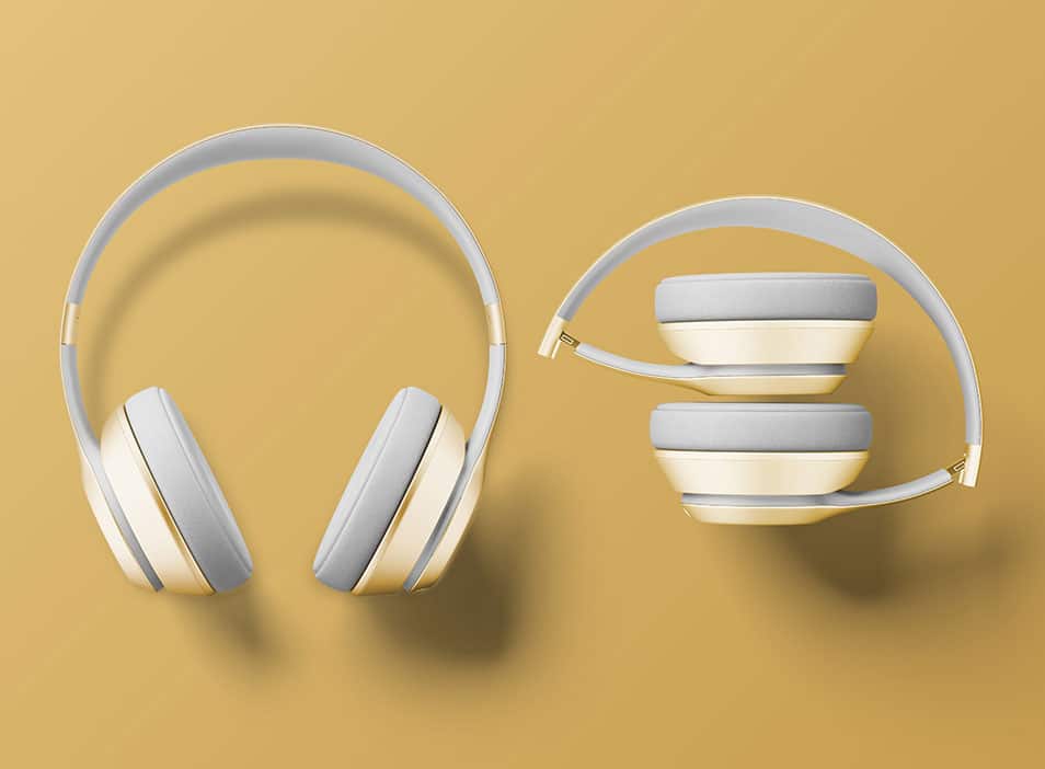 Beats Headphones Free PSD Mockup