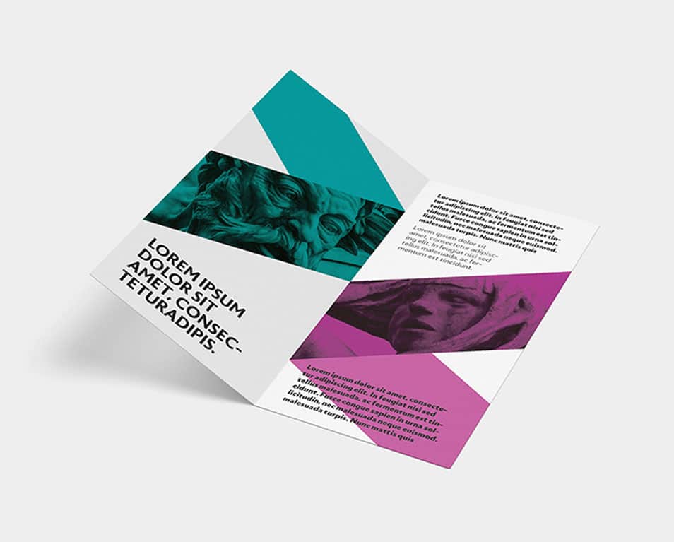 Bi-fold DL Leaflet Mockup