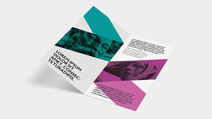 Bi-fold DL Leaflet Mockup