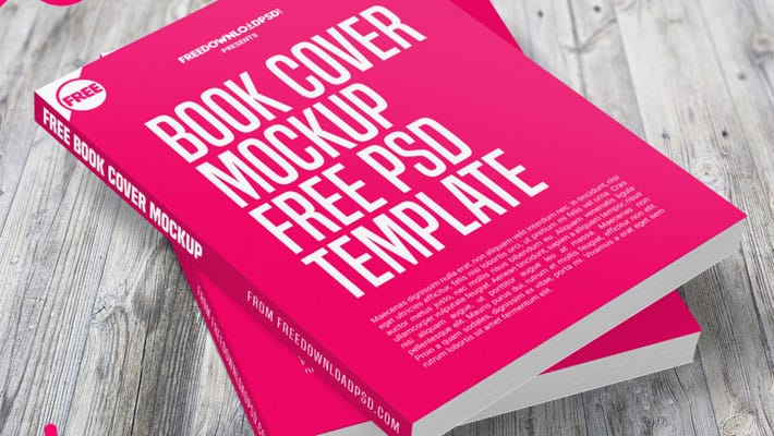 Book Cover Mockup Free PSD Template