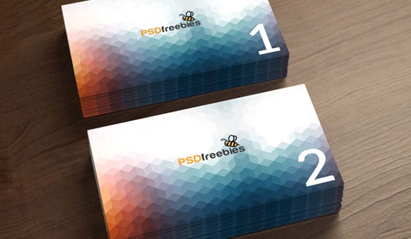 Business Card Mockup Template Free PSD