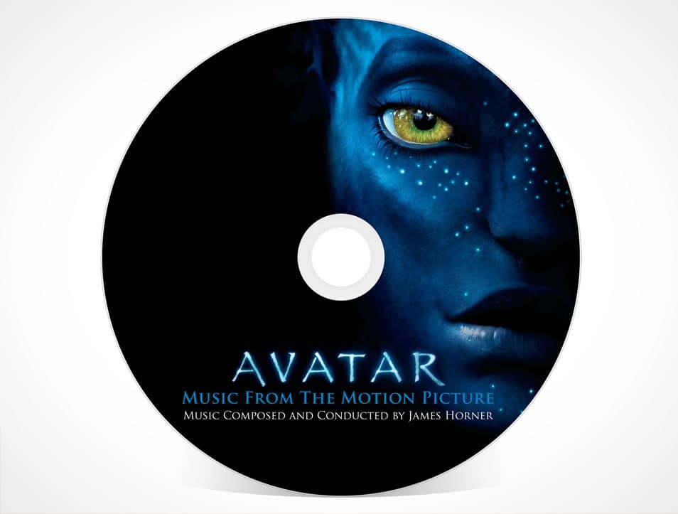 CD/DVD Blu-Ray Disc Mockup PSD