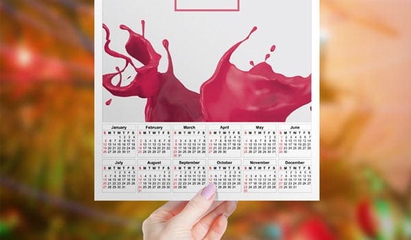 Calendar Mockup PSD