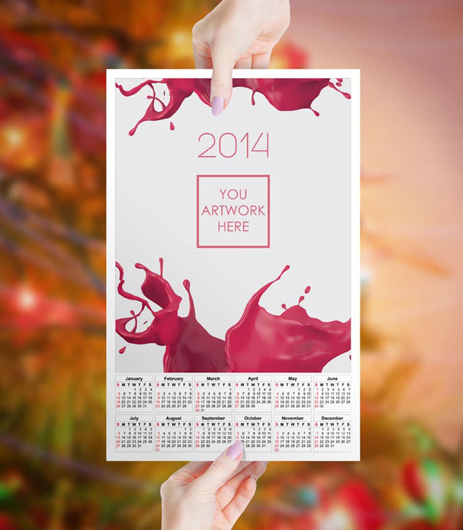 Calendar Mockup PSD