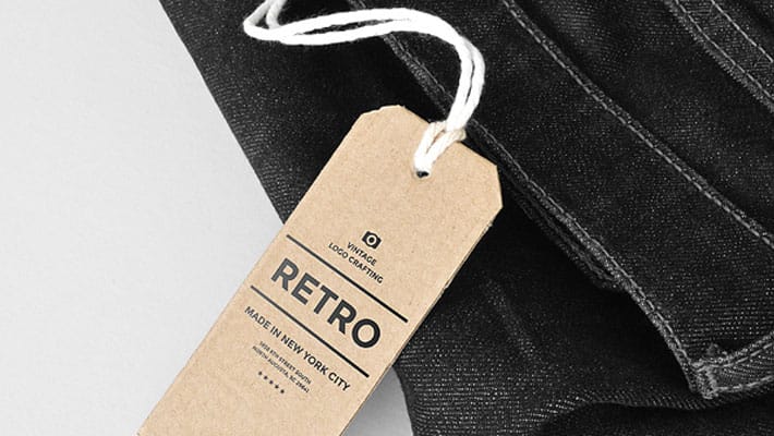 Cardboard Tag Mockup